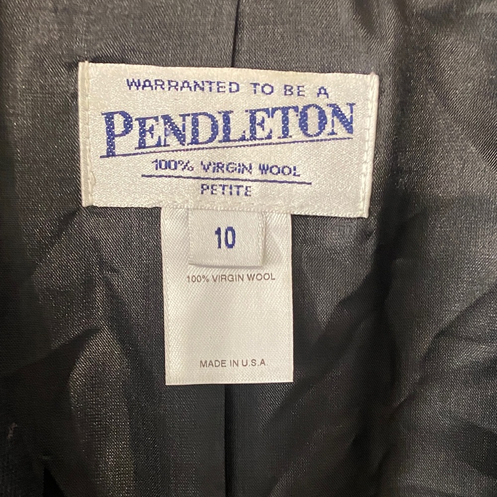 Pendleton Black Double-Breasted Blazer w/ Gold Bu… - image 2